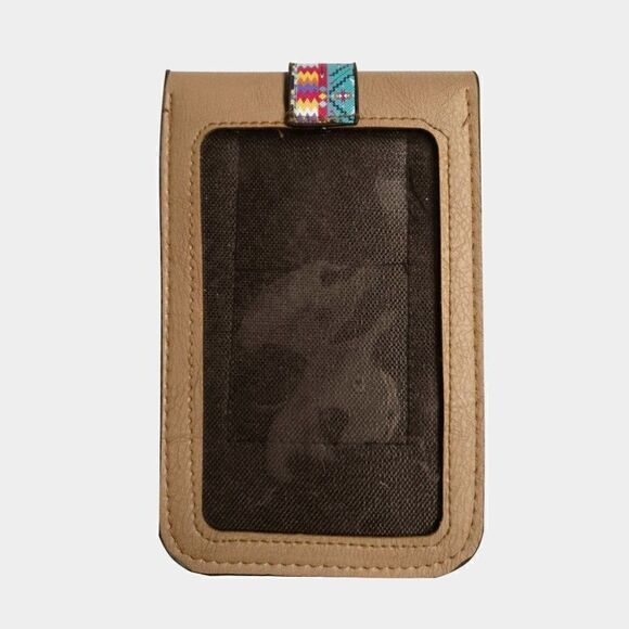 Boho Touch Screen Crossbody Cell Phone Bag Taupe - Picture 2 of 5